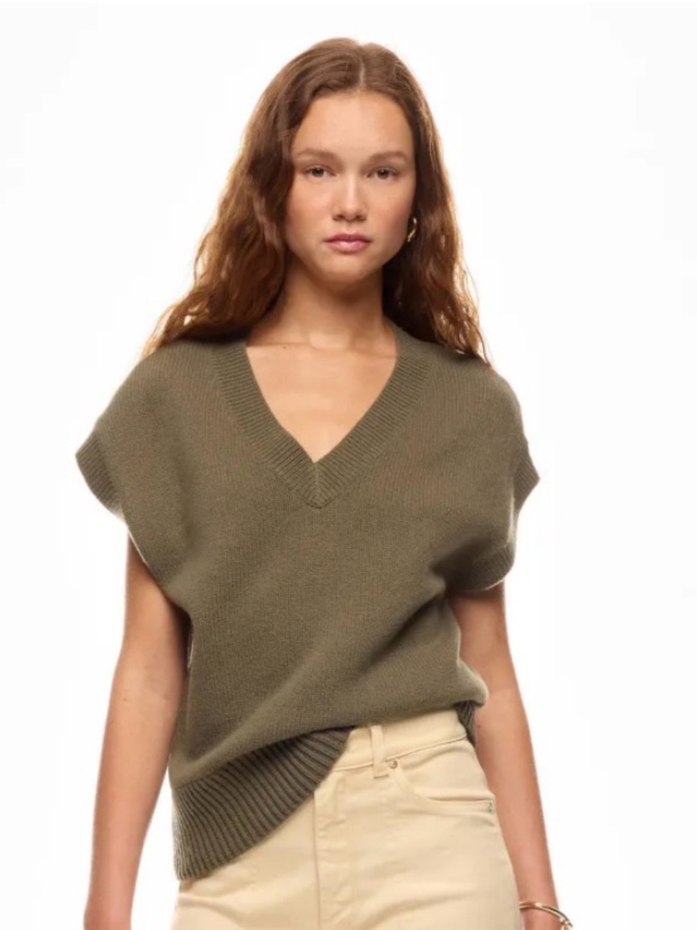 Club Monaco Relaxed Wool Sweater Vest